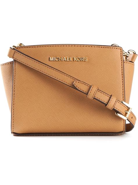 michael kors selma mini saguaro crossbody ballet|More.